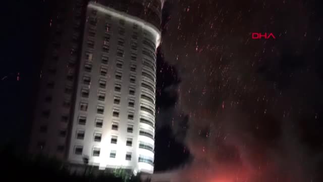 Konya'da Otel Yangını Lüks Otelin Bahçesinde Yangın!
