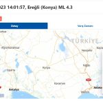 Konya’da Deprem Hissedildi